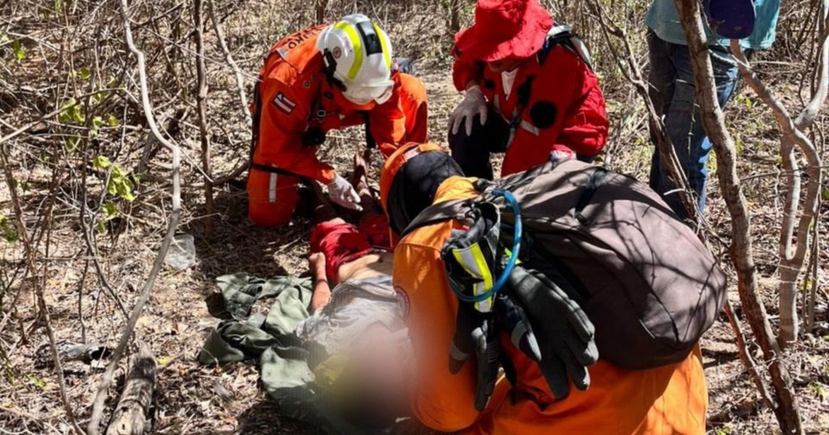 Bombeiros resgatam homem desaparecido há quatro dias no Oeste baiano