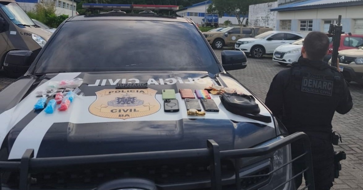 Operação Marineford registra quatro prisões e um óbito contra grupo criminoso investigado por tráfico de drogas em Salvador e Vera Cruz
