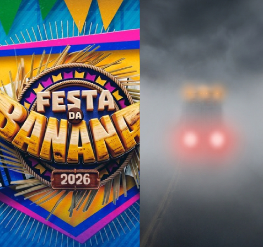 Neblina e aumento do trânsito exigem cuidados na ida para a Festa da Banana