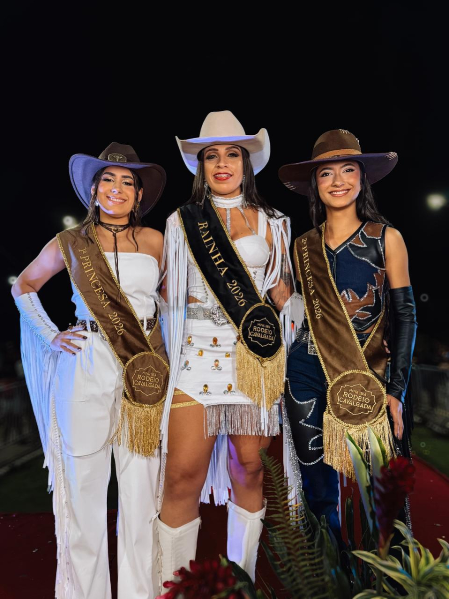 conheça as princesas e  rainha eleitas para a cavalgada e rodeio de nova ibiá