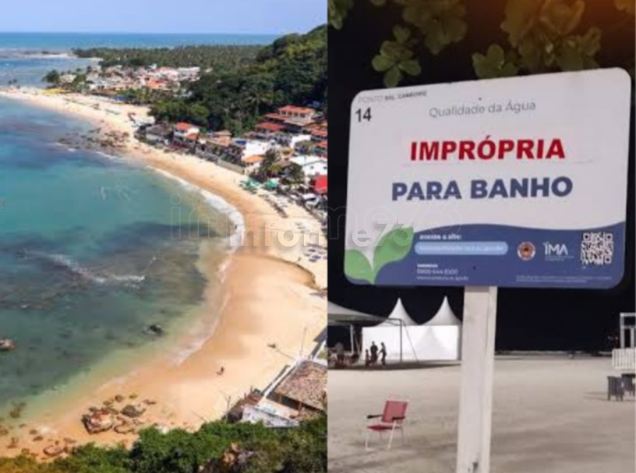 Praia do Baixo Sul é considerada imprópria para banho; descubra qual