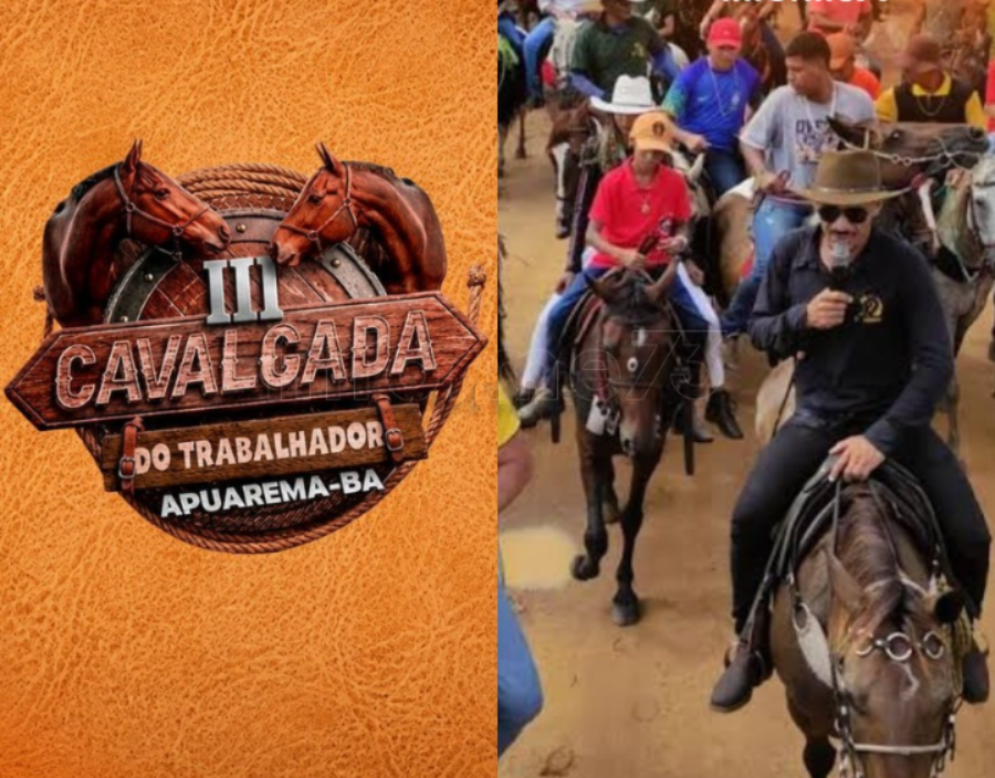 III Cavalgada do Trabalhador será realizada em setembro em Apuarema; confira atrações