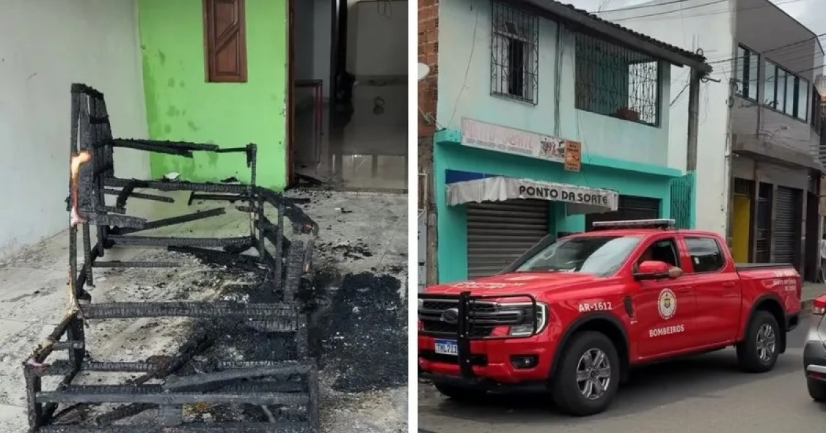 Homem ateia fogo em sofá na Bahia após perder dinheiro em apostas online