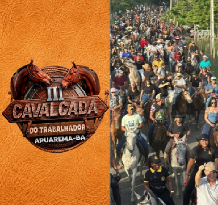 Apuarema recebe no próximo domingo a III Cavalgada do Trabalhador; veja as atrações