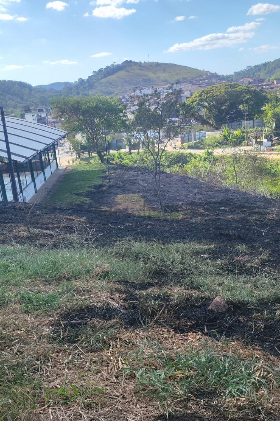 Homem alcoolizado ateia fogo em vegetação ao lado do CETEP nesta terça (29) e aulas são canceladas